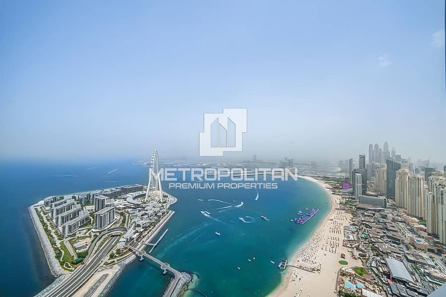 The Address JBR | 3BR + M | Panoramic Sea View