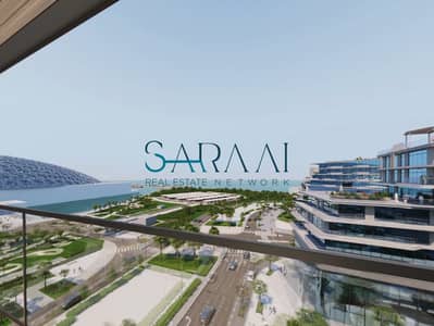 1 Bedroom Flat for Sale in Saadiyat Island, Abu Dhabi - Louvre and Sea View + Huge Balcony | Corner Unit