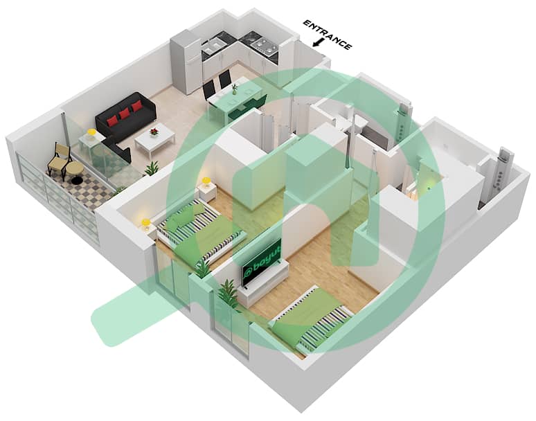 Tower B - 2 Bedroom Apartment Type/unit 3/UNIT 8,11,20,16,14 Floor plan Type 3 Unit 8,11 Floor 1
Type 3 Unit 10,16 Floor 2
Type 3 Unit 14,20 Floor 3-9
Type 3 Unit 12,18 Floor 10,11
Type 3 Unit 10,16 Floor 12,13
Type 3 Unit 8,14 Floor 14,15
Type 3 Unit 6,12 Floor 16 interactive3D
