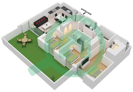 Tower B - 3 Bedroom Apartment Type/unit 6 / UNIT 17 Floor plan