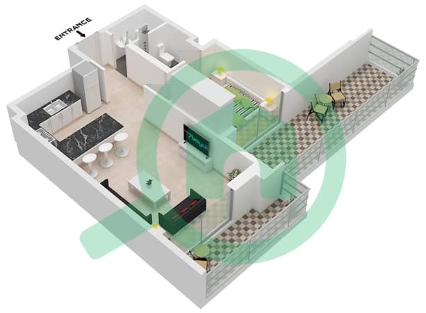 Type D1 Unit D5,D1 Floor 15