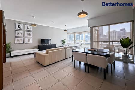 1 Bedroom Apartment for Rent in Dubai Marina, Dubai - Full marina view | Fully furnished | Study room