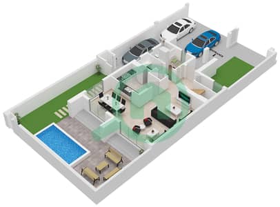 Alana - 3 Bedroom Townhouse Type LILAC MIRRORED Floor plan