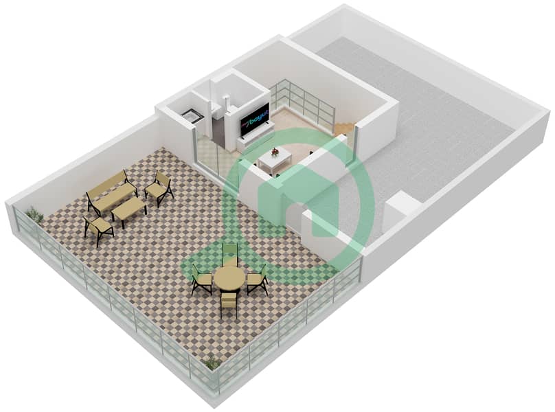 Алана - Таунхаус 4 Cпальни планировка Тип LILAC Second Floor interactive3D