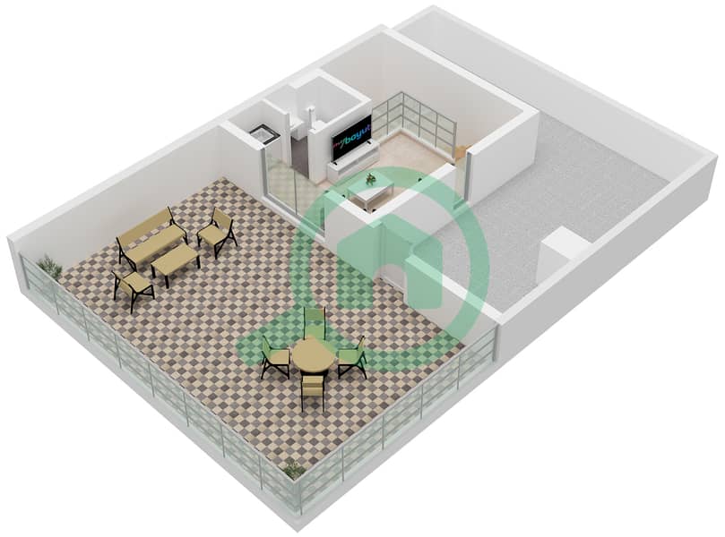 阿拉娜山庄 - 3 卧室联排别墅类型LILAC戶型图 Second Floor interactive3D