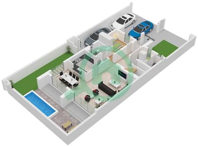 Alana - 4 Bedroom Townhouse Type LILAC MIRRORED Floor plan