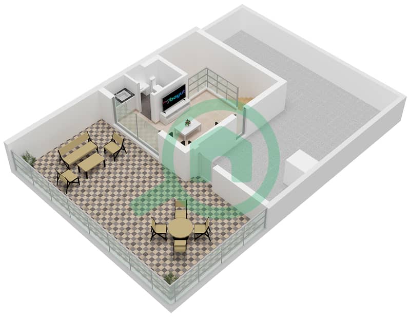 Алана - Таунхаус 3 Cпальни планировка Тип SIERRA Second Floor interactive3D