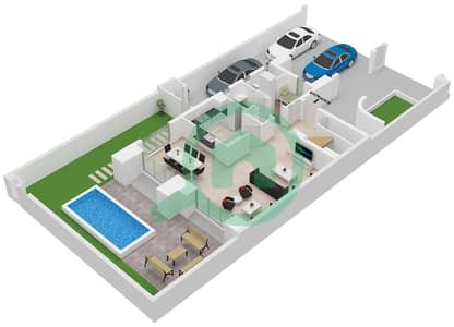 Alana - 3 Bedroom Townhouse Type SIERRA MIRRORED Floor plan