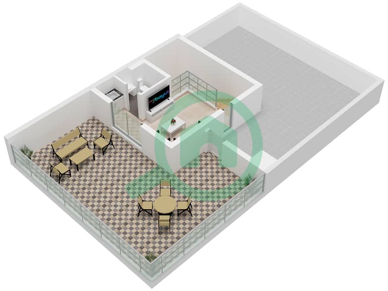 Алана - Таунхаус 4 Cпальни планировка Тип SIERRA Second Floor interactive3D