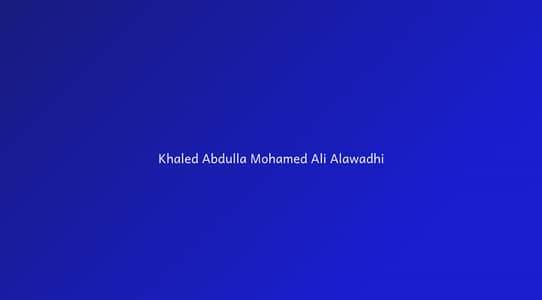 Khaled Abdulla Mohamed Ali Alawadhi Khaled Abdulla Mohamed Ali Alawadhi