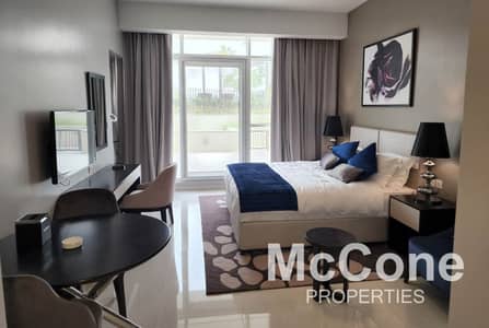 Studio for Rent in DAMAC Hills, Dubai - Spacious | Large Terrace | Facing the Pool