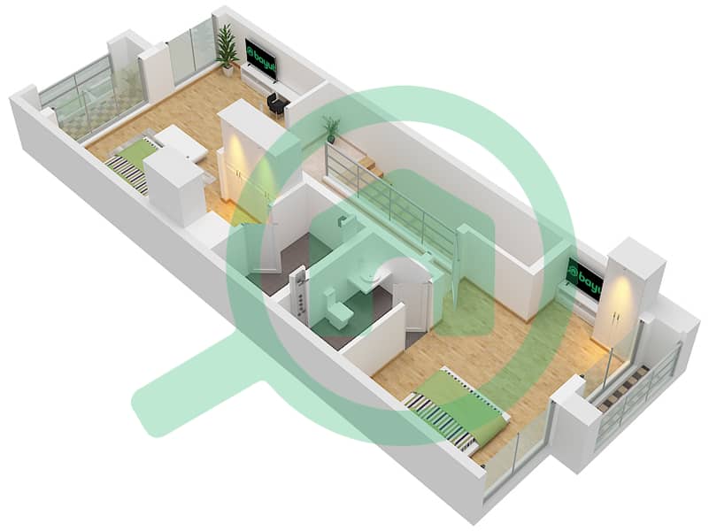 Marbella Villas II - 2 Bedroom Villa Type A Floor plan Type A Floor First Floor interactive3D