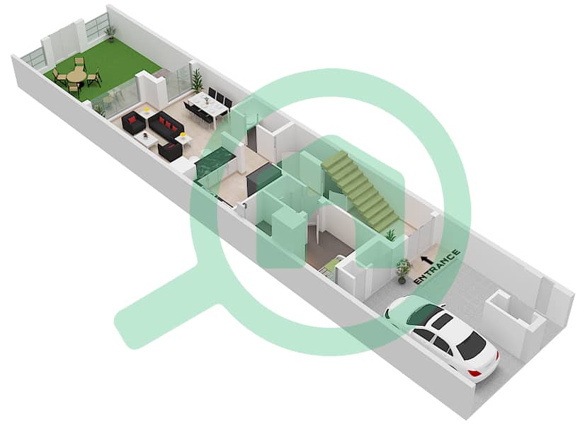 Marbella Villas II - 2 Bedroom Villa Type A1 Floor plan Type A1 Floor Ground Floor interactive3D