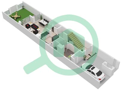 Marbella Villas II - 2 Bedroom Villa Type D1 Floor plan