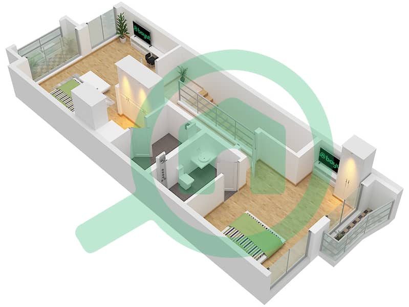 Marbella Villas II - 2 Bedroom Villa Type D1 Floor plan Type D1 Floor First Floor interactive3D