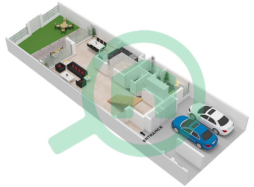 Marbella Villas II - 3 Bedroom Villa Type C Floor plan Type C Floor Ground Floor interactive3D