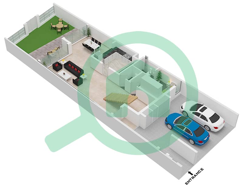 Marbella Villas II - 3 Bedroom Villa Type D Floor plan Type D Floor Ground Floor interactive3D