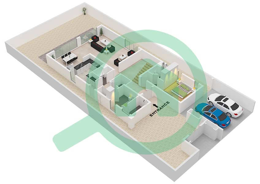 Marbella Villas II - 4 Bedroom Villa Type A Floor plan Type A Floor Ground Floor interactive3D