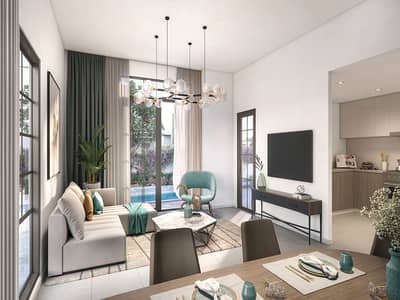 雅斯岛， 阿布扎比 4 卧室别墅待售 - ALDAR_YasParkViews_CGI34_Livingroom_04a_NoPPL_10K. jpg