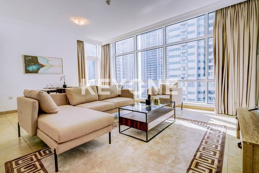 Fully Furnished | Marina View |  High Floor