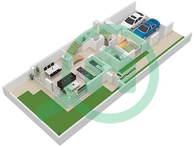 Mudon Al Ranim 7 - 4 Bedroom Townhouse Type/unit 4B2 / UNIT END Floor plan