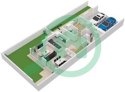 Mudon Al Ranim 7 - 4 Bedroom Townhouse Type/unit 4B2(M) / UNIT END Floor plan