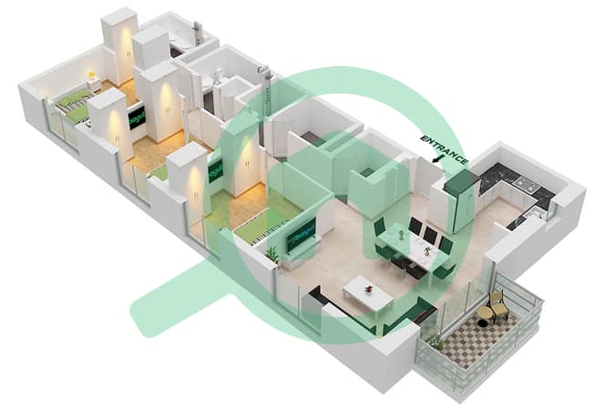 Type A2 Unit 2,9 Floor 1-19
