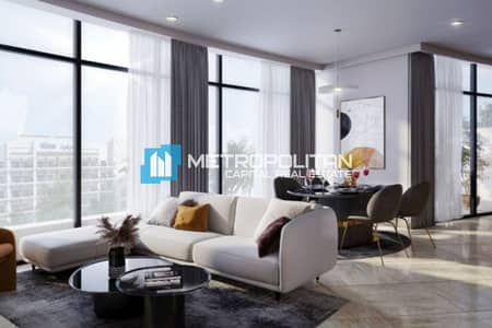 Studio for Sale in Yas Island, Abu Dhabi - Road View|Furnished Studio With Terrace|1 Parking