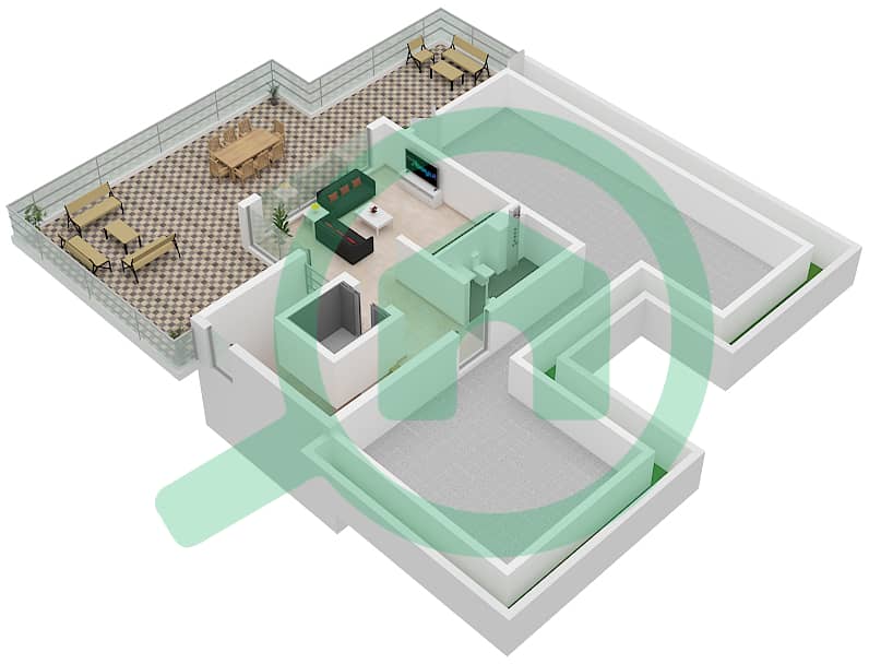 Farm Gardens 2 - 5 Bedroom Villa Type HORIZON Floor plan Second Floor interactive3D