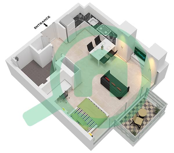 Type B Unit 1 Floor 1-7