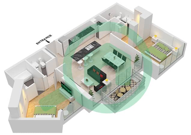 Type B Unit 2-3 Floor 1-7