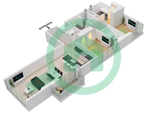 Type E Unit 20 Floor 1
Unit 7,24 Floor 2-7 Type E Unit 20 Floor 1
Unit 7,24 Floor 2-7