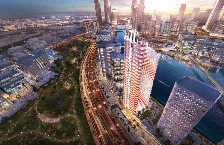 Pay 65,000 and own a studio overlooking the Khalifa Tower and Water canal