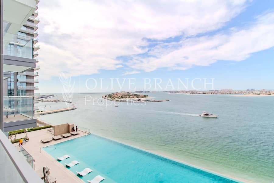 Full Palm and Sea View | Exclusive | Waterfront