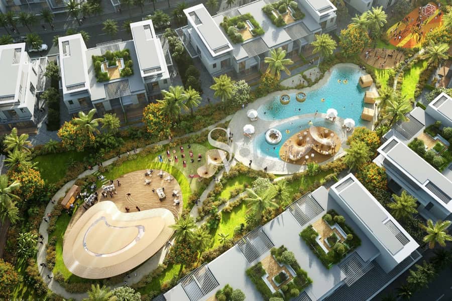 位于迪拜乐园，DAMAC Sun City 5 卧室的联排别墅 3100000 AED - 9778368