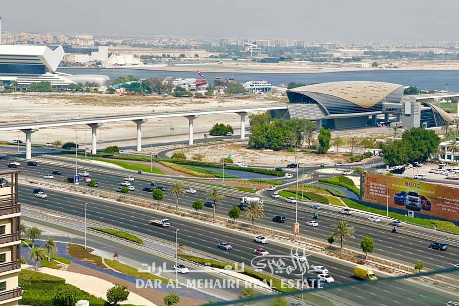 Al Jaddaf near metro 1Br flat available