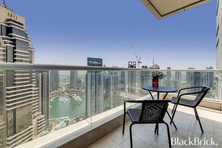 1 Bedroom Apartment for Rent in Dubai Marina, Dubai - Watch the Boats sail by from your Marina Balcony