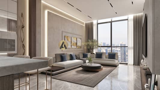 1 Bedroom Apartment for Sale in Jumeirah Village Circle (JVC), Dubai - 1BHK-Living Option 2-1-. jpg