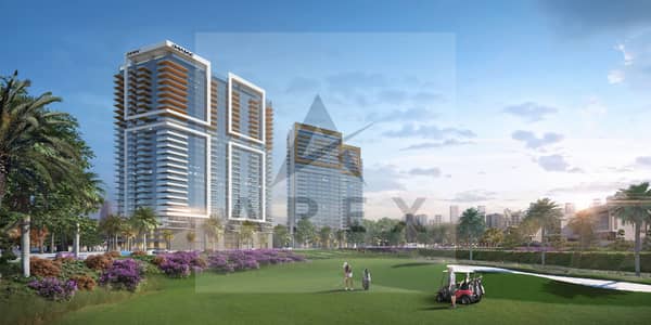 1 Bedroom Apartment for Sale in DAMAC Hills, Dubai - Golf VIta Day View. jpg