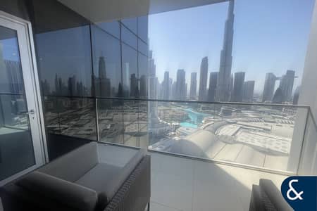 2 Bedroom Flat for Rent in Downtown Dubai, Dubai - Full Burj View | 2Bed | Furnished | 3 Bath