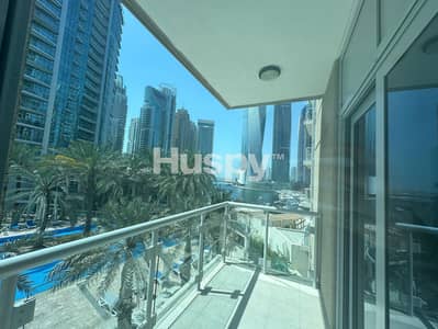 1 Bedroom Flat for Rent in Dubai Marina, Dubai - Low floor | Pool View | Close to Metro