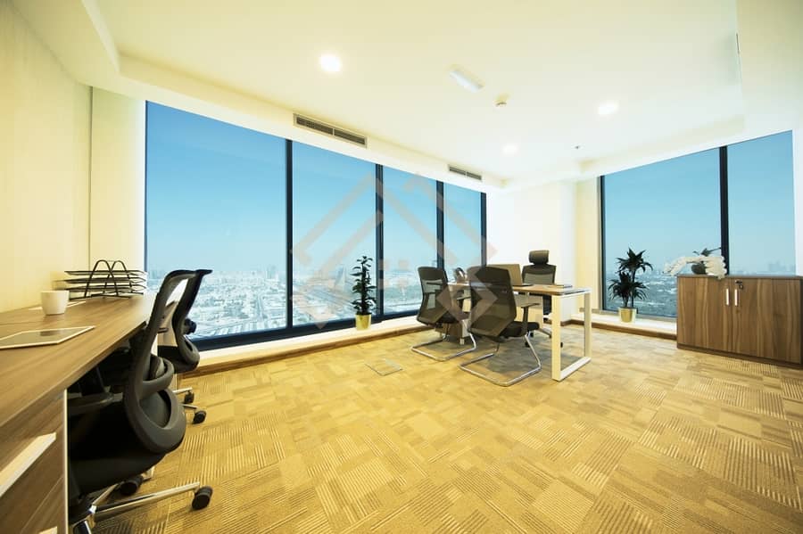 3 Estadama/Flexi Desk Offices Space Available  For Rent. .