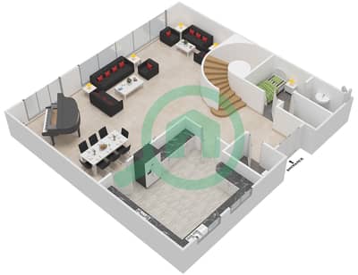 La Residence Del Mar - 3 Bedroom Villa Type LAS VILLAS Floor plan