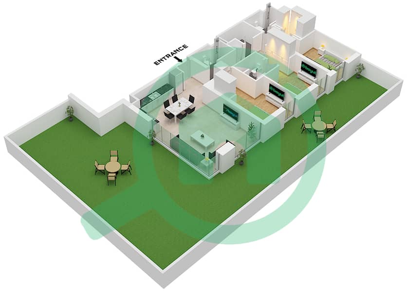 Tower A - 3 Bedroom Apartment Type/unit 4 / UNIT 2 Floor plan Type 4 Unit 2 Floor 2 interactive3D