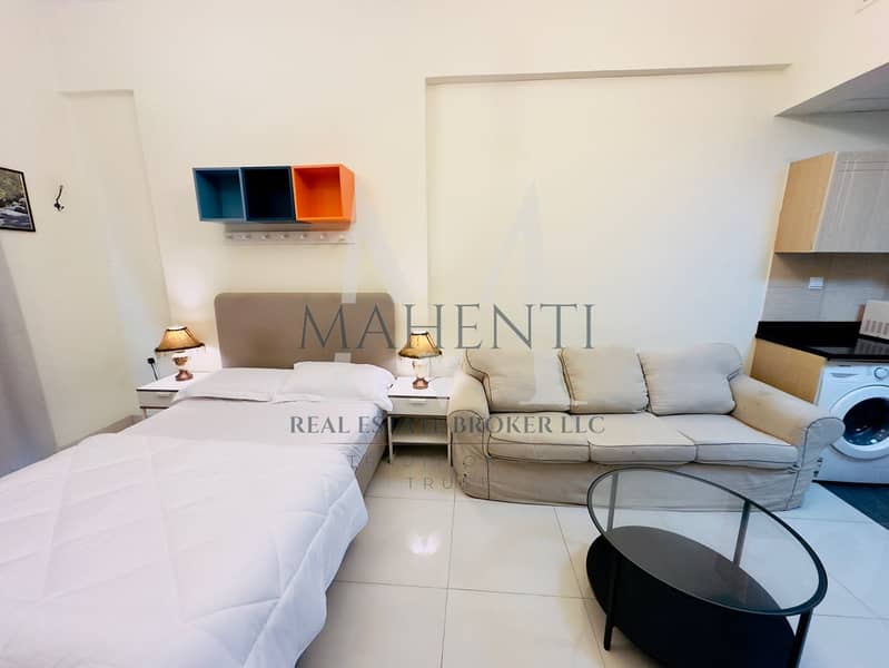 Efficient Elegance Fully Furnished, Studio, for Rent in Sports City