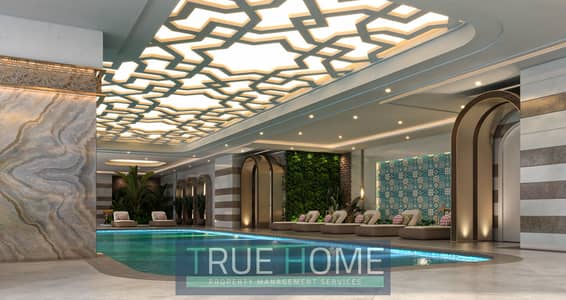 阿尔马扎尔街区， 夏尔迦 2 卧室单位待售 - 1-FF - Swimming Pool V01. jpg