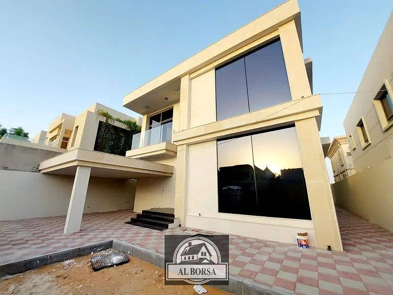 For sale villa, modern design, in an excellent location, a large building area, opposite the academy, and close to 1 minute from Sheikh Mohammed bin Z For sale villa, modern design, in an excellent location, a large building area, opposite the academy, and close to 1 minute from Sheikh Mohammed bin Z