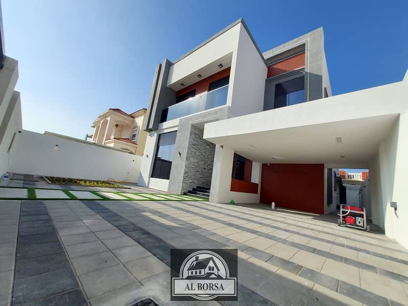 Ground and first villa, with a very excellent modern European design, super deluxe finishing, 6 master rooms, large monsters, a garden, and a setback Ground and first villa, with a very excellent modern European design, super deluxe finishing, 6 master rooms, large monsters, a garden, and a setback