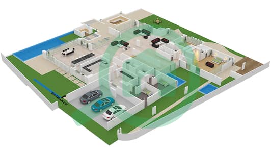 Murjan Al Saadiyat - 7 卧室别墅类型A戶型图