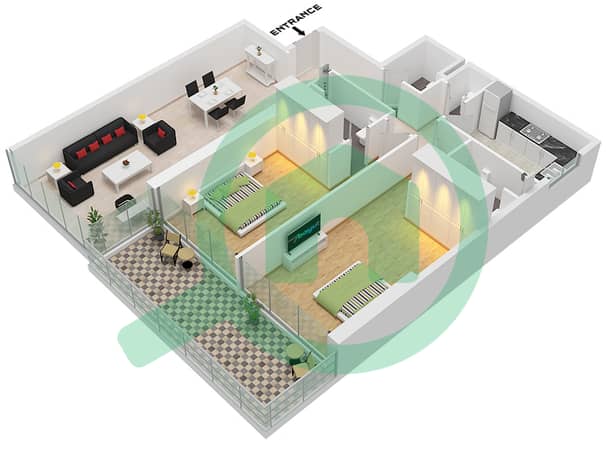 Type T1 Unit 4 Floor 4-16 Type T1 Unit 4 Floor 4-16